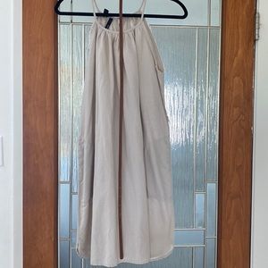 Linen blend halter dress from Mango